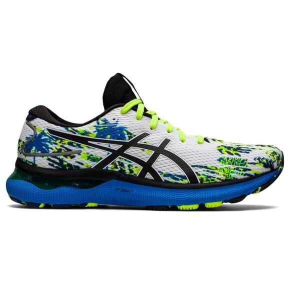 ASICS Gel Nimbus 24 Men\'s Running Shoes, White/Black Size 12.5 M main image 8
